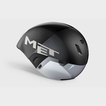 Picture of MET CODATRONCA ROAD HELMET BLACK SILVER | MATT GLOSSY
