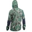 Rear view of Northwave Adrenalight lightweight windproof cycling jacket in dark green camo
