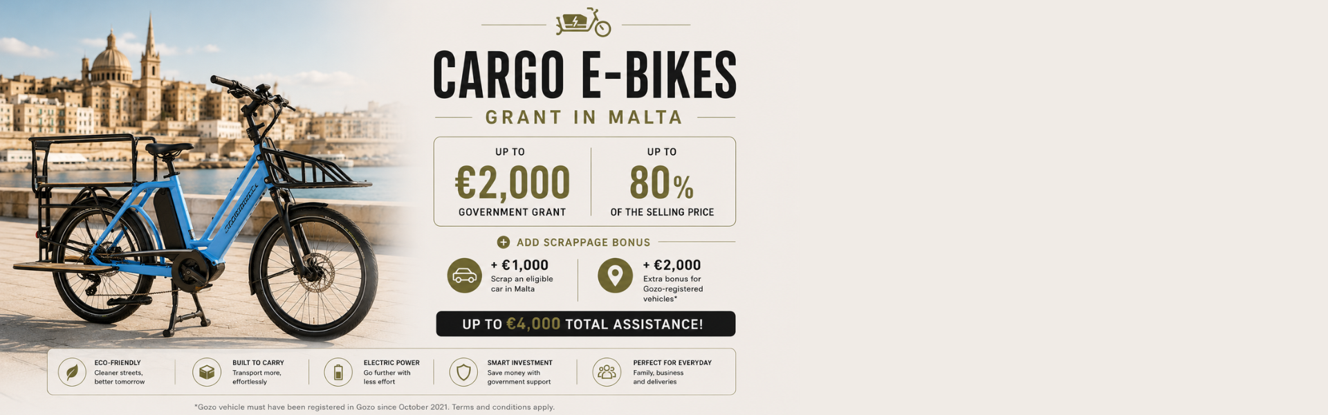 GRANTS CARGO EBIKES MALTA